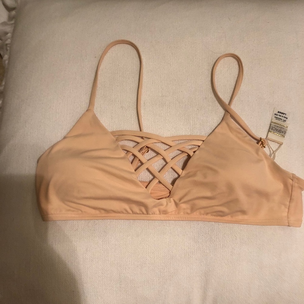 L Space Light Pink Bikini Top